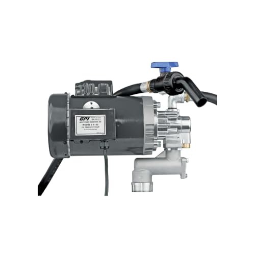 GPI - L5132 Heavy Duty Oil Transfer Pump for High Viscosity Fluids, 32 QPM/8 GPM, 115/230 Volt AC (142100-02) - style: 8 GPM, 115 Volt/230 AC