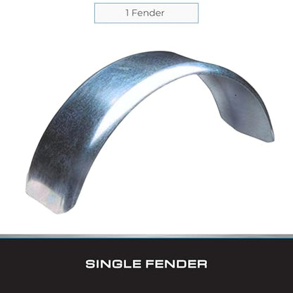 Tie Down - Trailer Fenders Single Axle - 16 Gauge Galvanized Steel Trailer Fender - 13" Wheel Size - 27.5" long 8" wide 11" tall For Boat or Utility Trailers (1 Replacement Fender) - size: 27.5" x 8" x 11", style: 1 Fender