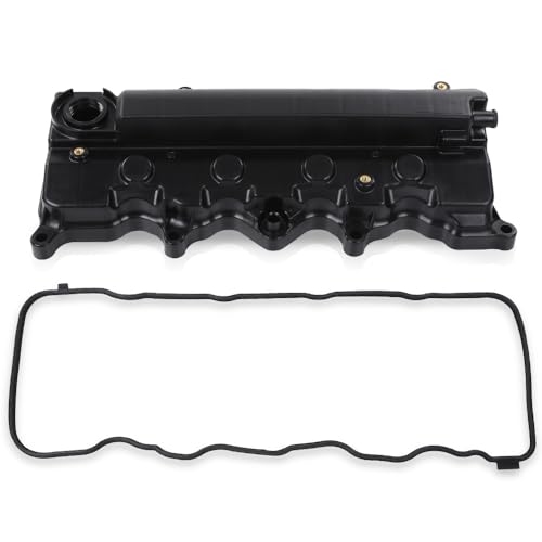 LQI Engine Valve Cover with Gasket Compatible with Honda Civic 2006-2015, Fit Honda HRV 2016-2019, 1.8L L4 SOHC 12310-RNA-A01, 12310RNAA01 Black - size: Fit Honda Civic 2006-2015/HRV 2016-2019