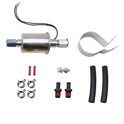 E8090 Electric Fuel Pump Universal 12 Volt Inline 5-9 PSI 3/8 Inlet & Outlet Low Pressure Fuel Pump Compatible with Carbureted Models E8090 SP1141 ﻿ - style: E8090
