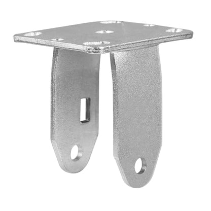 5" X 2" Rigid Caster Bracket, Zinc Plated Steel Yoke and 4" X 4 1/2" Plate, Heavy Duty Caster Fork- Capacity Up to 1000 LBS Replacement（4 Rigid） - color: Rigid Bracket, size: 5"×2"