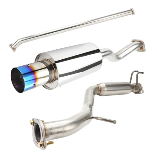 PHILTOP Exhaust Pipe Kit Compatible with 2006-2011 Honda Civic L4 LX 1.8L - size: 2006-2011 Honda Civic L4 LX/EX/DX 1.8L