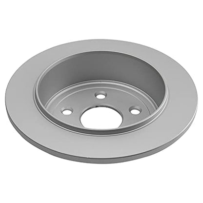 TRQ Rear Brake Pad and Rotor Set Ceramic Solid G Coated Rotors - style: BKA14745