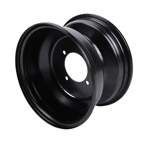 19x7-8, 8 Inch ATV Front Wheel Rim, High Strength Steel Rim Hub with 4 Holes for Go Kart, Quad, Dirt Bike, Buggy, Ride On Mower, Designed for a Wide Range of Vehicles
