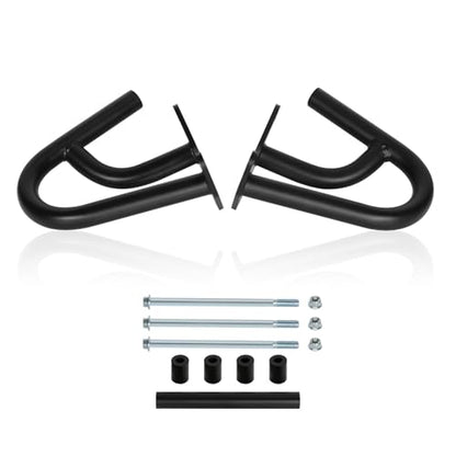 CRF300L/250L 21-25 Crash Bar Compatible with CRF300L 2021-2025 CRF250L 2022-2025 Motorcycle Engine Guard Highway Crash Bar Bumper Frame Falling Protector Steel Split Style (Black) - color: Black