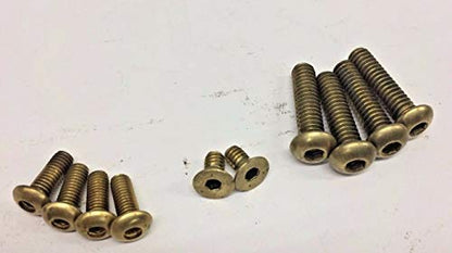 HARLEY BRASS HANDLEBAR SWITCH HOUSING MOUNT BOLTS 82-95 big twin sportster 2
