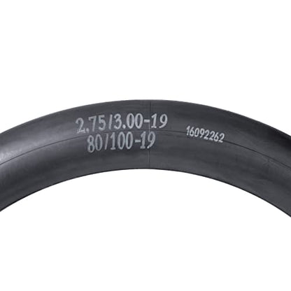 Heavy Duty 2.75/3.00-19 Inner Tube 80-19 100-19 Dirt Bike Tubes with TR4 Straight Valve Stem Replacement for CRF KLX TTR Motocross Pit Dirt Bike Motorcycle 2-Pack