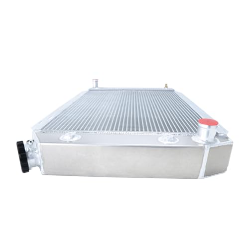3 Row Radiator For Ford Mustang GT LX Foxbody Thunderbird 1979-93 - size: 3 Row Radiator+CNC 1.3Bar Cap(AT)