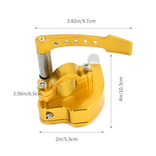 EATAKWARD Billet CNC Universal 7/8" ATV Throttle Lever Thumb Controller Thumb Throttle (Yellow) - color: Yellow