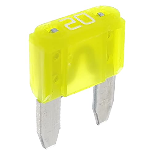 20pcs Mini Blade Fuse and 1 Fuse Puller 20A 32V Fast Blow for Replacement Fuses for Car/RV/Truck/Motorcycle/Boat (Mini 20 Amp)