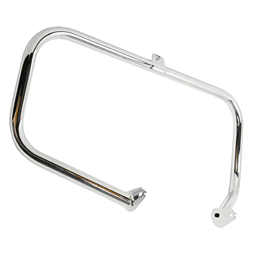 TCT-MOTORPARTS Chrome Engine Guard Highway Crash Bar w/Footpegs Mount Fit for Harley Touring Street Electra Glide FLHT Road King1997-2008 - color: Chrome Engine Crash Bar+Footpegs #1