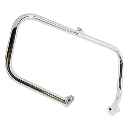 TCT-MOTORPARTS Chrome Engine Guard Highway Crash Bar w/Footpegs Mount Fit for Harley Touring Street Electra Glide FLHT Road King1997-2008 - color: Chrome Engine Crash Bar+Footpegs #1