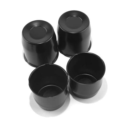4Pcs 4.25" OD 4.33" H Push Through Trailer Wheel Center Cap for Rim - color: Matt Black, size: 4.25" Hub 4.33" H