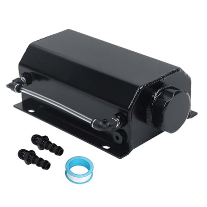LokoCar Radiator Coolant Overflow Recover Tank 2L Universal Aluminum Black - color: Black, size: 2 Litres