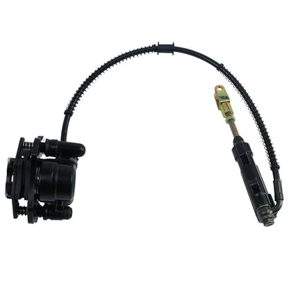 Rear Foot Brake Master Cylinder Caliper Assembly for 50cc 70cc 90cc 110cc 125cc Chinese ATV Quad Replacement for Taotao Boulder B1 Coolster 3050HD (Black) - color: Black
