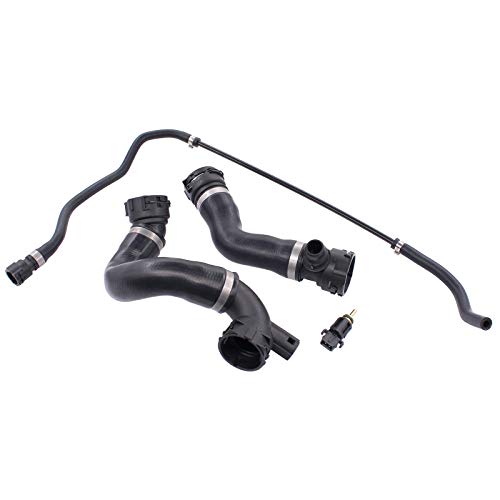 Set of 4 Low Upper Radiator Coolant Hose Vent Line Hose Sensor