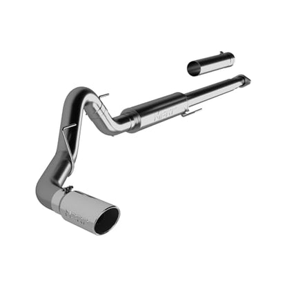 MBRP S5259AL 4" Cat Back, Single Exhaust System (Aluminized Steel) - color: Aluminized Steel