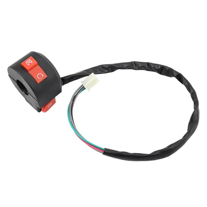 4 Wires Left Kill Start Stop Switch 22mm 7/8" Handlebar Start Switch Assembly Replacement for Speedy 50/Pony 50/VIP 50/Jet 50/Taotao Speedy 50cc 100cc 150cc ATV Quad 4 Wheeler Scooter
