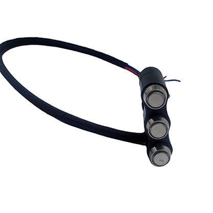 Rayana 7/8" Motorcycle Handlebar 3 Push Button Switch for Horn Start Kill Momentary Switch(MMM) 22mm