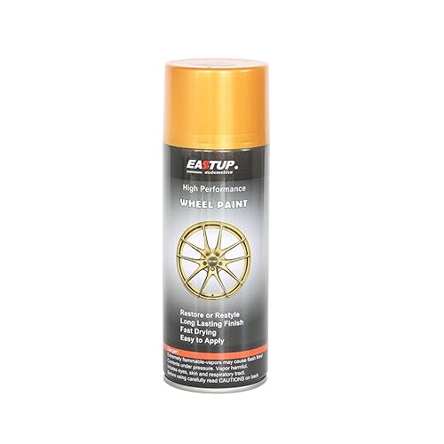 EASTUP Premium Metallic Acrylic Enamel Wheel Paint Brown-Orange -Gold Color, Brilliant Finish, High Durability, Fade-resistant, Quick Drying Rim Coating Spray Paint. - color: 17#2594-Brown Orange Gold