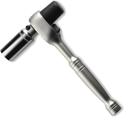 Neiko 03029A 1/2" Scaffold Ratchet Wrench | 9.5” Length | 36 Tooth Hammer Tip Head | Includes 7/8” 6 Point Deep Socket | Cr-V Steel … - size: 1/2" Drive, style: Scaffold Ratchet