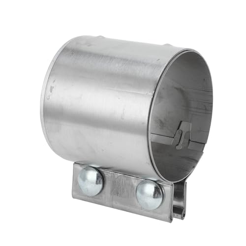 Exhaust Pipe Clamp/Exhaust Muffler Tube Joint for Car Truck/Durable Stainless Steel 3.35" 87mm / 1 Pc Silver Tone - size: 3.35''