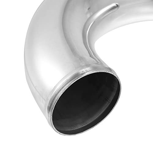 X AUTOHAUX OD 3.5" Length 4" Aluminum Alloy Tube Intercooler Pipe - size: 3.5"