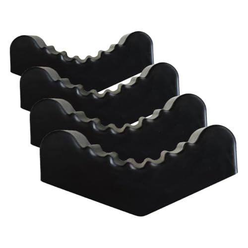 6Ton Car Jack Stand Rubber Pad Slotted Lift Floor Adapter Repair Tool Frame Rail Pinch Weld Lifting Universal Repair Tools Safety Grip Pads (Pack of 4) - color: Black, size: 6 Ton (Pack of 4)