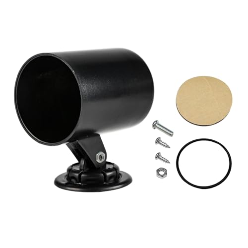 Car 2" 52mm One Hole Dash Gauge Pod Holder, ABS Plastic 1 Hole Gauge Console Dashboard Pod Mount, Universal Housing Pod Meter Cup Gauge to Vehicle's Dash, Car Accessories - color: One Hole