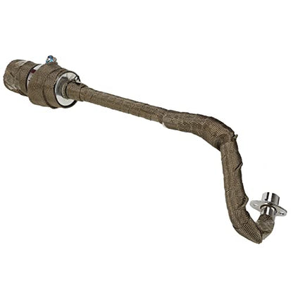 GREHUA 28mm Exhaust Muffler with Heat Wrap Compatible with 50cc 70cc 90cc 110cc 125cc CRF50 CRF70 XR50 SSR110 SSR125 Taotao DB10 DB14 Baja Xpro Apollo Rocketa TTR SDG Coolster Pit Dirt Bike Parts - color: a-red