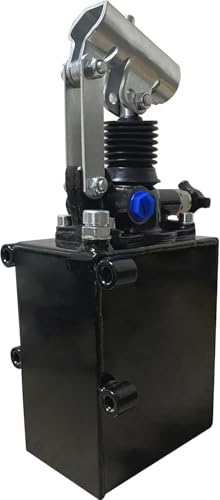 Hydraulics Single Acting Hydraulic Hand Pump with 2 QTs Tank 4350 PSI,45 cc Single Acting Hydraulic Pump – Portable Hydraulic Power for System Testing, Emergencies
