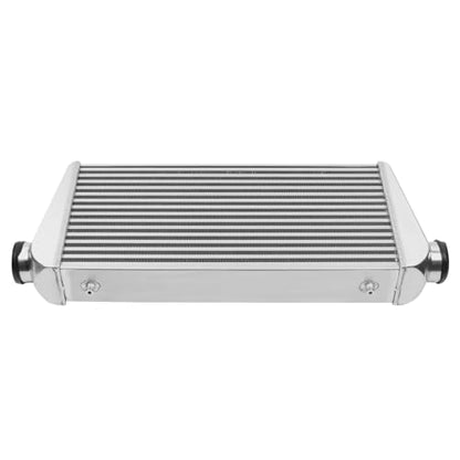 Universal Intercooler Aluminum Intercooler Front Mount 3" Inlet & Outlet Direct Replacement for Any Turbo Charger System Silver (31x12x4" 3") - size: 31x12x4" 3"