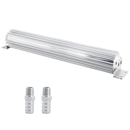Universal 18" Dual Pass Aluminum Finned Transmission Oil Cooler - size: 18" Oil Cooler