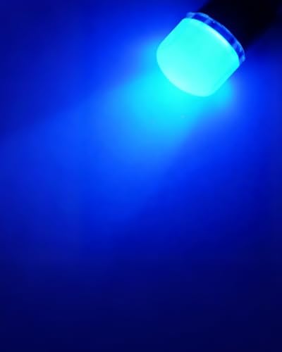 Qasim 1893 LED Bulb BA9S 1895 53 57 12V Blue Car Light 10-Pack - color: Blue
