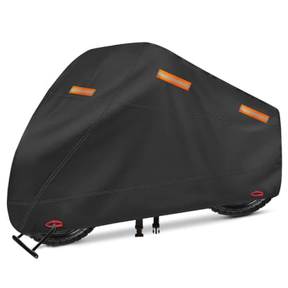 Motorcycle Cover, Heavy Duty 600D Oxford, Fits up to 105" - size: 105" x 41" x 50"