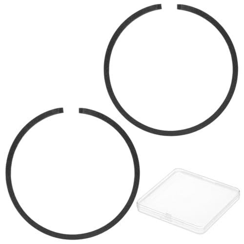 M METERXITY 2-Pack Engine Piston Rings Kit, 32mm x 1.5mm Thick Ductile Iron Piston Ring Set Standard Replacement for Small Engines/Motors/Machinery [Black] - size: 32mm x 1.5mm