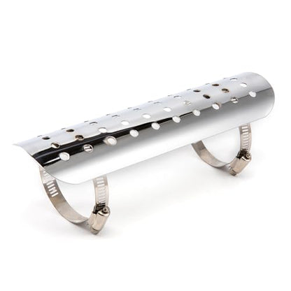 Motorcycle Exhaust Pipe Heat Shield Cover Muffler Protector Guard Moto Accessories Universal (Silver) - color: Silver