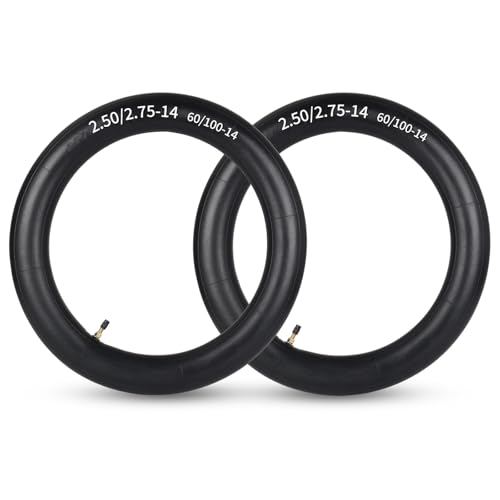 GICOOL 2.50/2.75-14" (60/100-14) Dirt Bike Inner Tubes, TR4 Valve Stem - size: 2.50/2.75-14