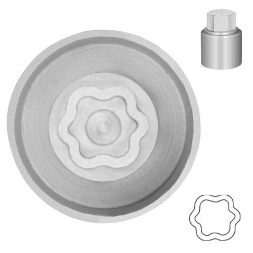 Type P Wheel Locking Nut Key for Land Rover, Lug Nut Removal Tool - size: Socket P