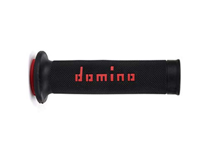 Domino 1295346 Knobs, Black/Red, Set of 2