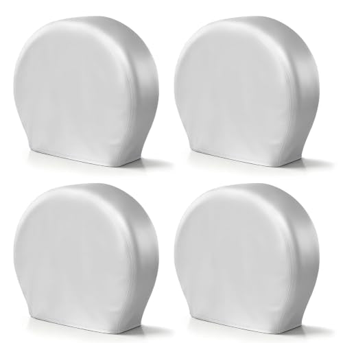 Explore Land Tire Covers 4 Pack Fit Tire Diameters 26-28.75 inch, Silver - size: M (Fits Tire Diameters 26''-28.75''), style: Silver - 4 Pack