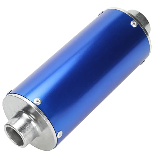 FVRITO Exhaust Pipe Muffler Silencer Kit for 125cc 110cc 70cc Dirt Pit Bike, 28mm Muffler for Chinese XR50 CRF50 Coolster SSR Baja Taotao Atomik Thumpstar Roketa Apollo Motorcycle ATV Parts Blue - color: Blue