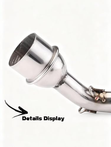 motorcycle muffler,front-section bracket，Stainless Exhaust Muffler System, Header Pipe Link Tube Compatible with GY6 Exhaust, GY6 150cc Exhaust &125cc, for Street Sport Motorcycles Scooters