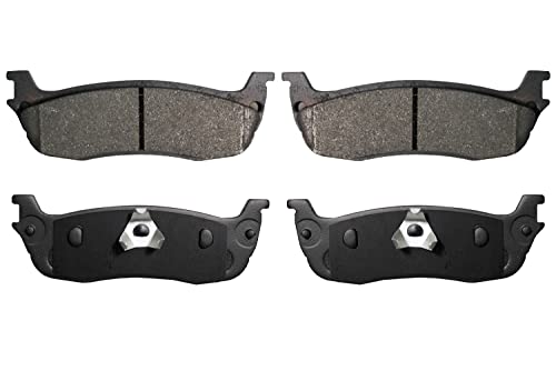 D711 Ceramic Rear Brake Pads Replacement For 1996-2003 Ford F150, 1997-02 Expedition 2003 Lincoln Blackwood 98-02 Navigator 2003-11 Town Car - style: D711