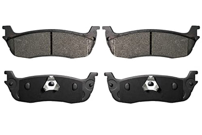 D711 Ceramic Rear Brake Pads Replacement For 1996-2003 Ford F150, 1997-02 Expedition 2003 Lincoln Blackwood 98-02 Navigator 2003-11 Town Car - style: D711