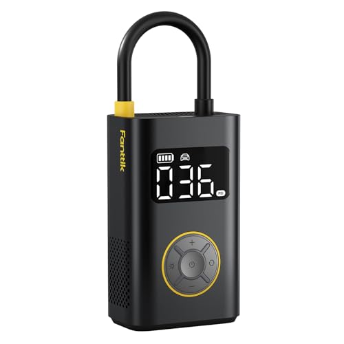 Fanttik X9 Pro Portable Tire Inflator for Compact Car, 1Min Fast Inflate - color: Black