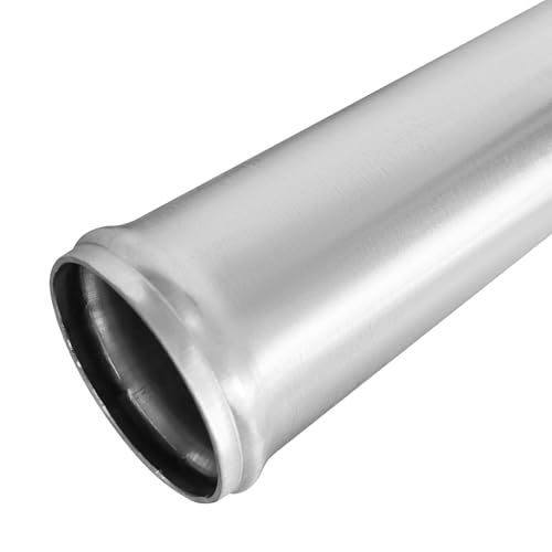 3" (76mm) OD 75 Degree Aluminum Alloy Tube Intercooler Pipe 23.5in (600mm) Length Air Intake Tube Aluminum Intercooler Pipe Aluminum Pipe Tube Brushed Finish Silver - size: L: 23.62"(600mm) 75 degree