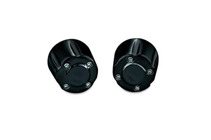 Kuryakyn 6339 Motorcycle Handlebar Accessory: Hand Grip End Cap Weight, Gloss Black, 1 Pair - color: Gloss Black