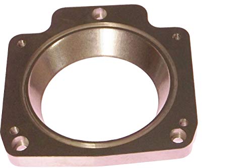 ICT Billet LS Throttle Body Adapter - LS1 3 Bolt Intake Manifold to LS3 4 Bolt Throttle Body DBC LM7 LR4 LQ4 LS6 L59 LQ9 LM4 L33 LSX 4.8L 5.3L 5.7L 6.0L Billet 551513