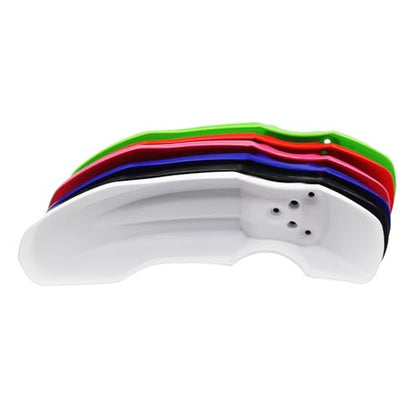 Plastic Front Wheel Mud Guard Fender Fairing for XR50 CRF50 XR CRF 50 SDG SSR 107cc 125cc PIT PRO Trail Dirt Bike (White) - color: White